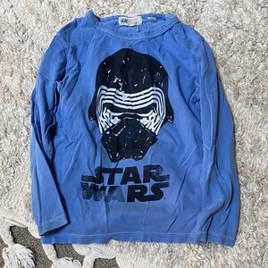H&M Kids Long Sleeve Star Wars Tee - Blue and Black